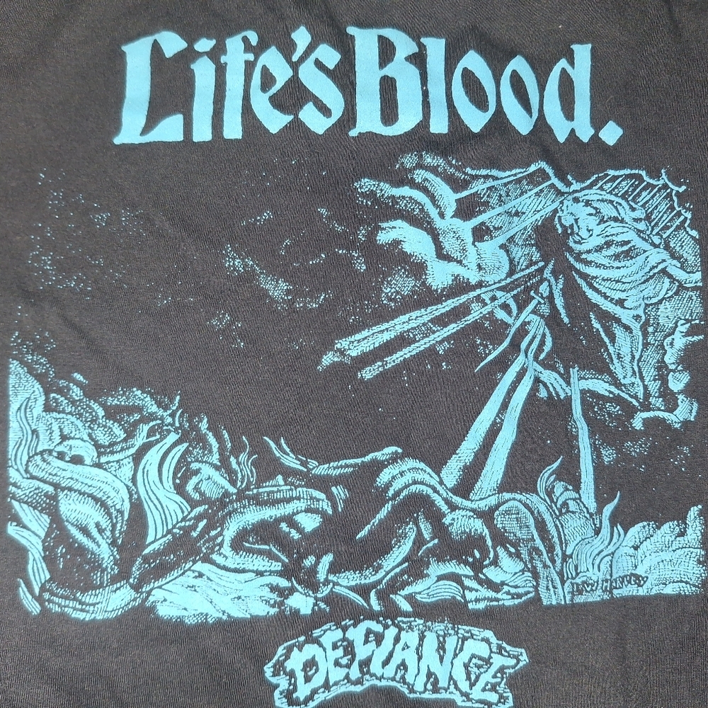 NYHC Life's Blood Graphic Tee - Black and Blue